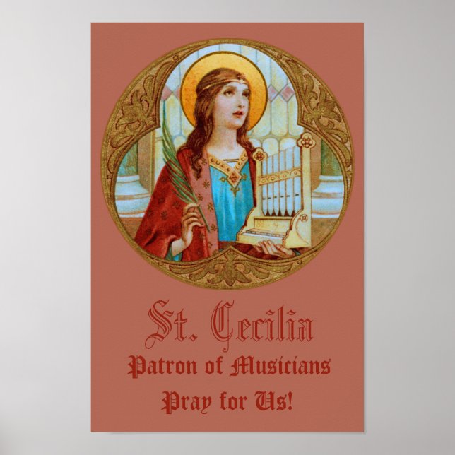 Póster Santa Cecilia de Roma (BK 003) (Frente)