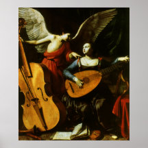 Santa Cecilia y el ángel por Carlo Saraceni