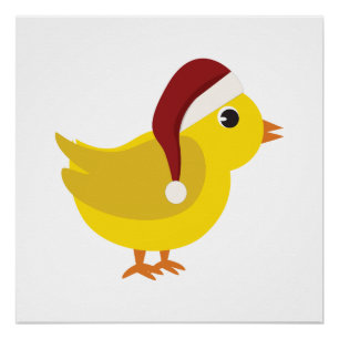Póster Santa Chick