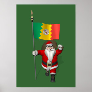 Póster Santa Claus Con El Fin De Los Ángeles