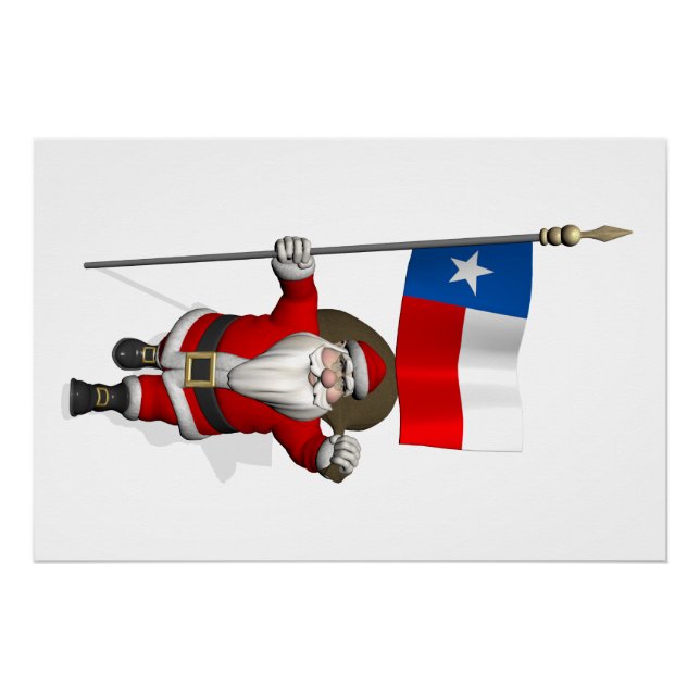 Póster Santa Claus con el fin de Texas (Anverso)