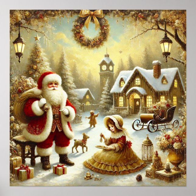 Póster Santa Claus de Victoria (Frente)