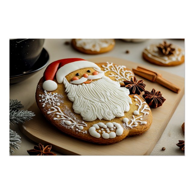 Póster Santa Claus Gingerbread Man (Anverso)