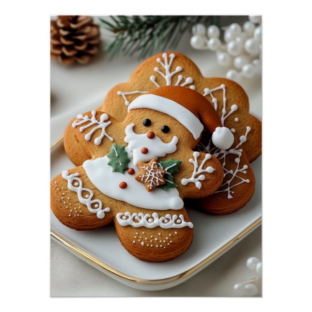 Póster Santa Claus Gingerbread Man (Anverso)