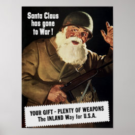 Póster Santa Claus ha ido a la guerra - Segunda Guerra Mu