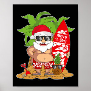 Póster Santa Claus I Vacaciones de Verano I Navidad en Ju