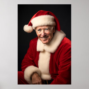 Póster Santa Claus Joe Biden