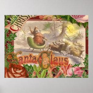 Póster Santa Claus Navidad