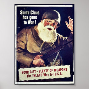 Póster Santa Claus Se Ha Ido A La Guerra