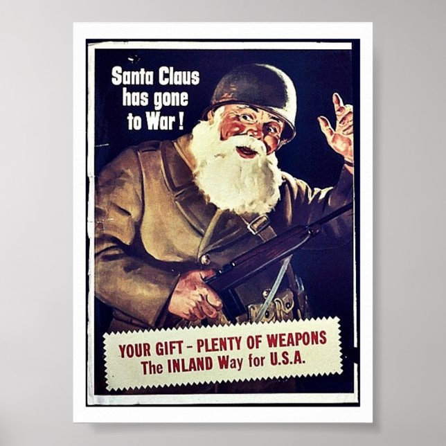 Póster Santa Claus Se Ha Ido A La Guerra (Frente)