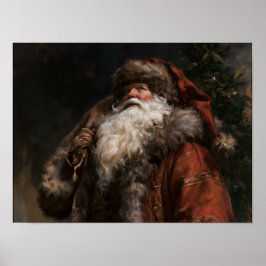 Póster Santa Claus tradicional