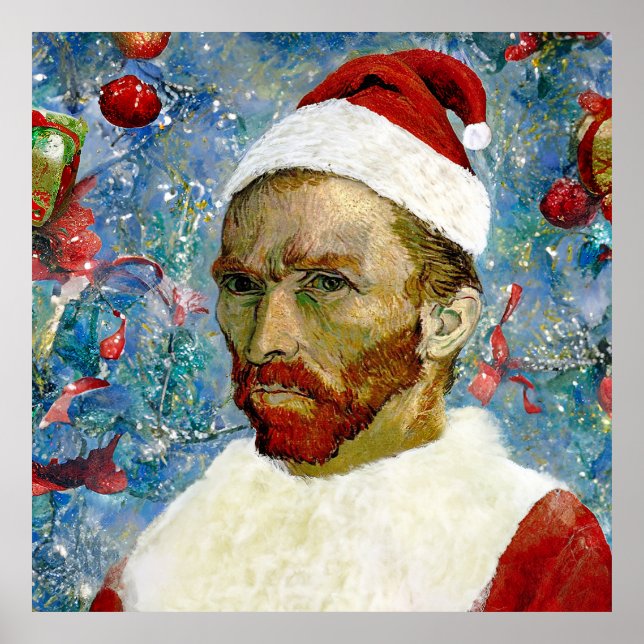 Póster Santa Claus, Van Gogh (Frente)