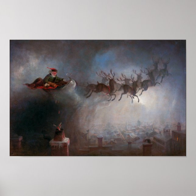 Póster Santa Claus | William Holbrook Beard | (Frente)