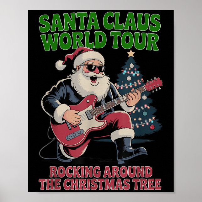 Póster Santa Claus World Tour Rocking Around The Christma (Frente)