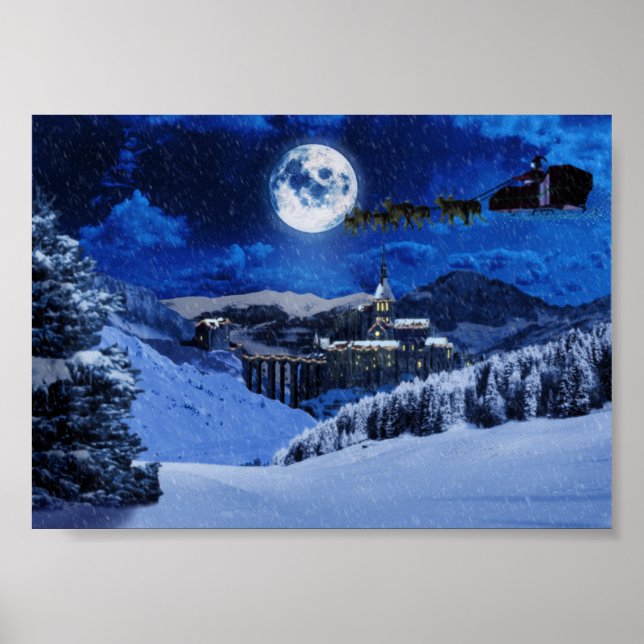 Póster Santa Claus y el Polo Norte (Frente)