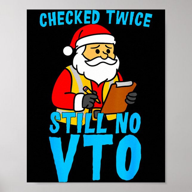 Póster Santa Compañero Navidad Swagazon Comprobado Dos Ve (Frente)