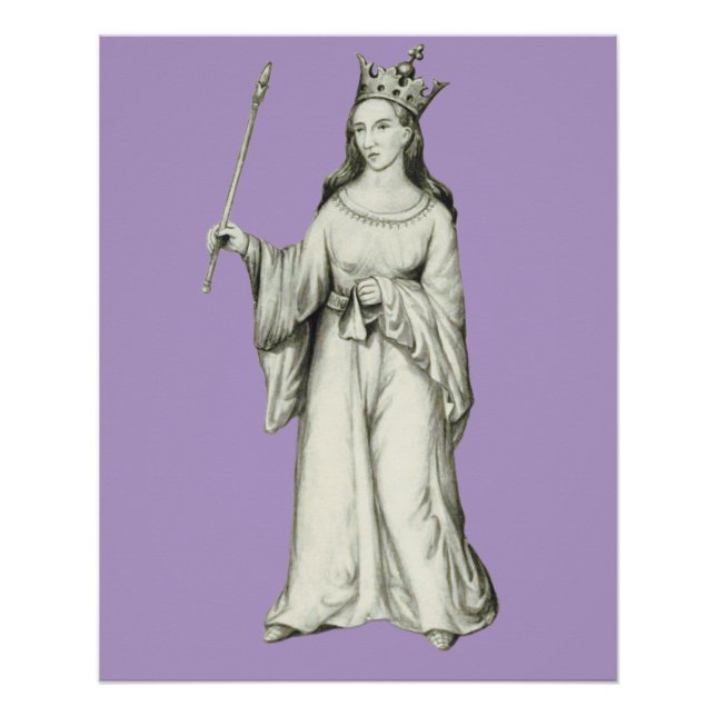Póster Santa Crida hija del rey celta  (Anverso)