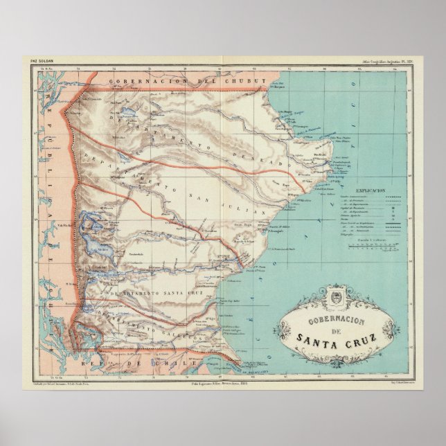 Póster Santa Cruz, Argentina (Frente)