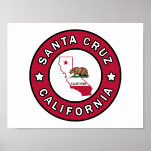 Póster Santa Cruz California