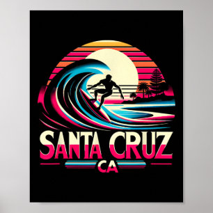 Póster Santa Cruz California Surf