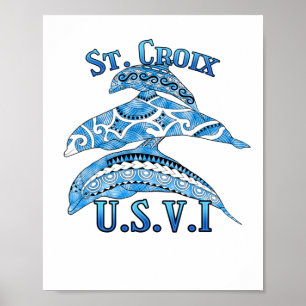 Póster Santa Cruz de las Islas Vírgenes Estadounidenses