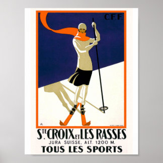 Póster Santa Cruz Suiza