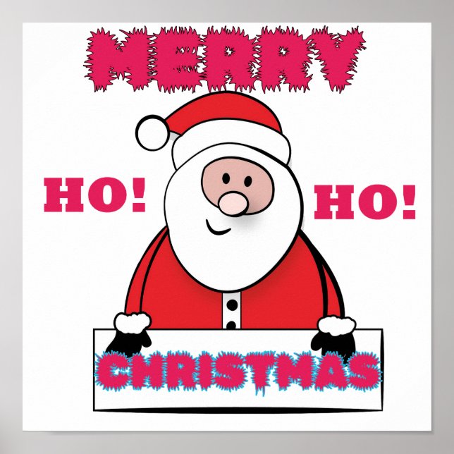 PÓSTER SANTA DICE: ¡FELIZ NAVIDAD, HO! (Frente)