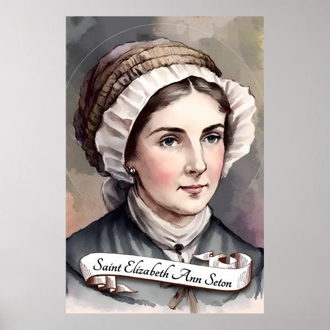 Póster Santa Elizabeth Ann Seton (Frente)