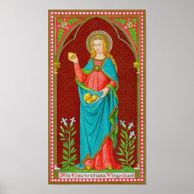 Póster Santa Emerentiana de Roma (SAU 36) (Frente)