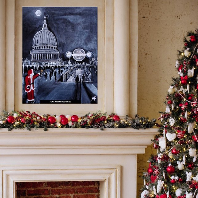 Póster Santa en Londres Pintura de Alfred Fox (Subido por el creador)