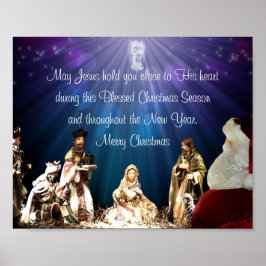 Póster Santa en Natividad