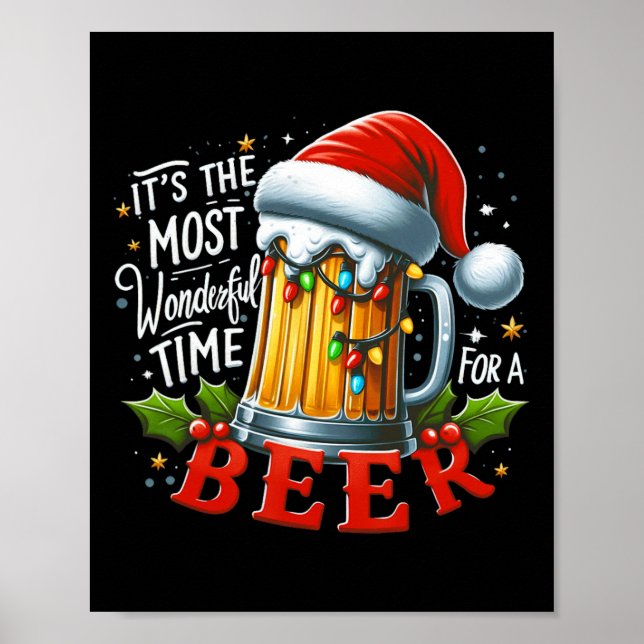 Póster Santa es el momento más maravilloso para un Chris  (Frente)