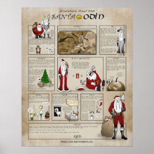 Póster Santa es Odin