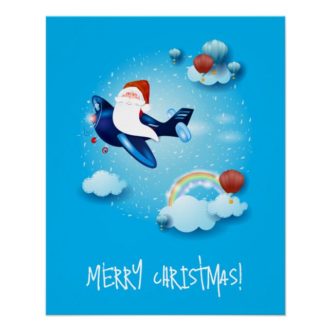 Póster Santa está llegando (Anverso)