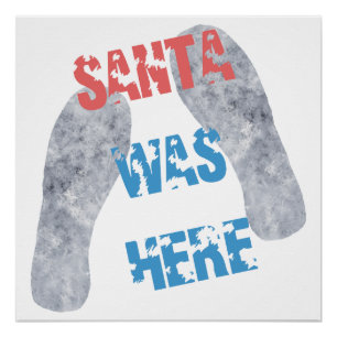 Póster Santa estaba aquí