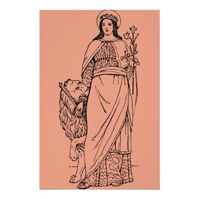 Póster Santa Euphemia la alabada Virgen y el mártir (Anverso)