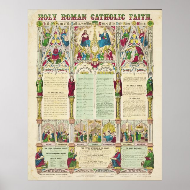 Póster Santa Fe Católica Romana de Haasis y Lubrecht (Frente)