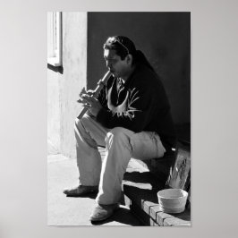 Póster Santa Fe Flutist