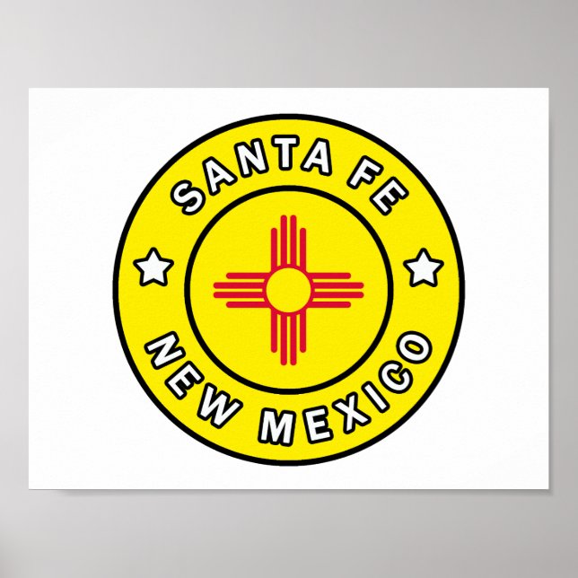 Póster Santa Fe New Mexico (Frente)