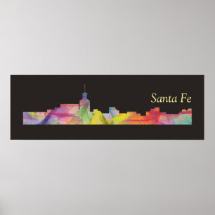 PÓSTER SANTA FE, NEW MÉXICO SKYLINE BB -