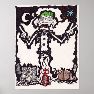 Póster santa fe zozobra