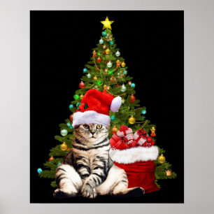 Póster Santa Gato