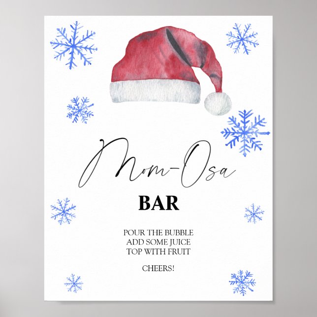 Póster Santa hat - Bar Mon-osa (Frente)