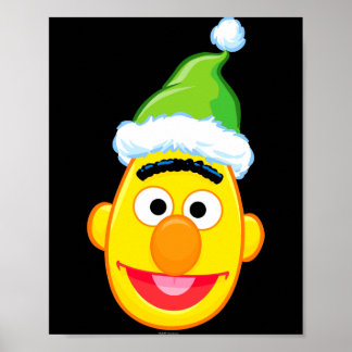 Póster Santa Hat Bert 