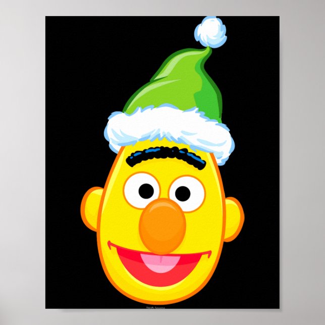Póster Santa Hat Bert  (Frente)