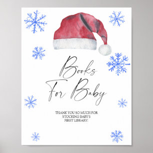 Póster Santa hat - libros para bebé
