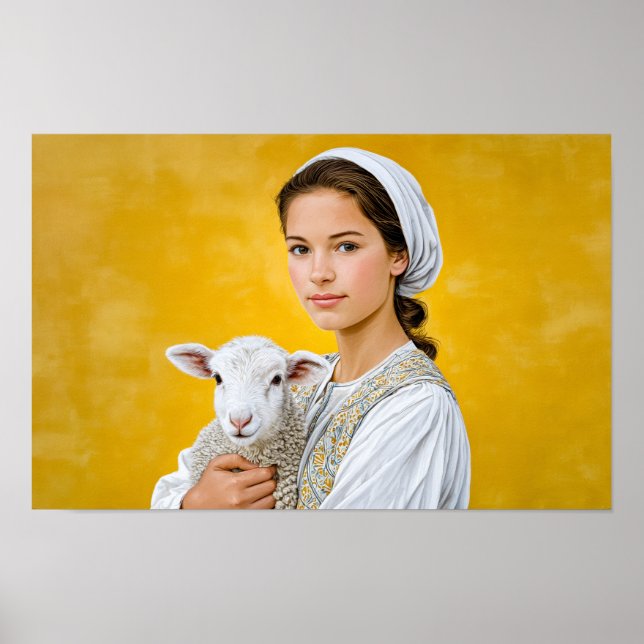 Póster Santa Inés de Roma: Inocencia y Coraje (Frente)