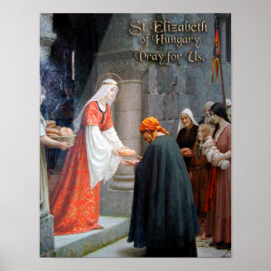 Póster Santa Isabel de Hungría