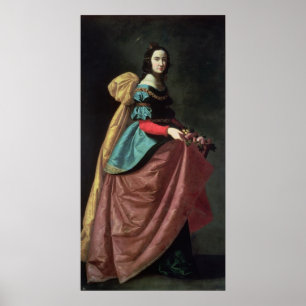 Póster Santa Isabel de Portugal 1640