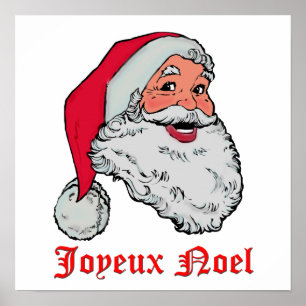 Póster Santa Joyeux Noel